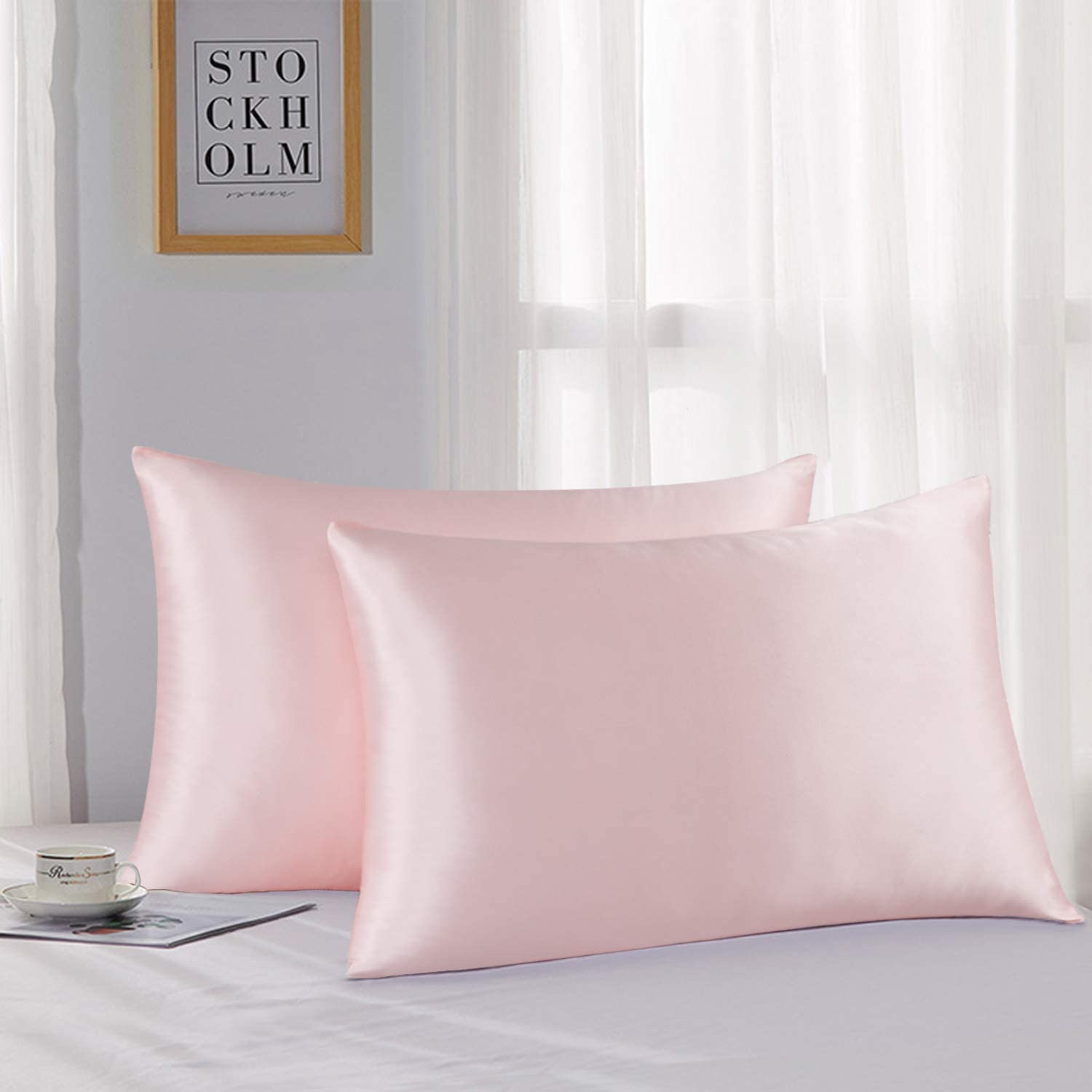 22Momme 6A Grade Mulbery Silk Pillowcase with Zipper