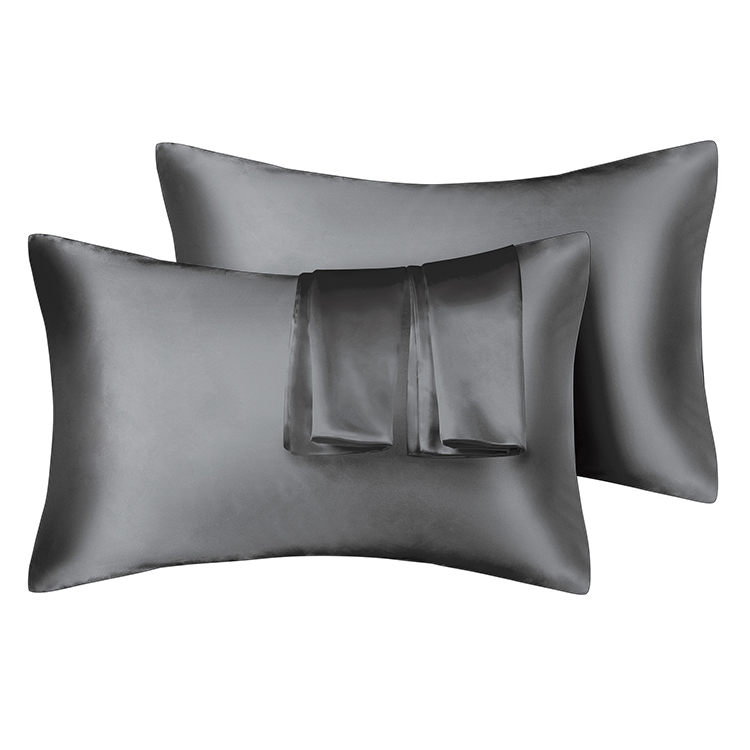 Custom Luxury Silk Envelope/Zipper Style Satin Pillowcases Set of 2