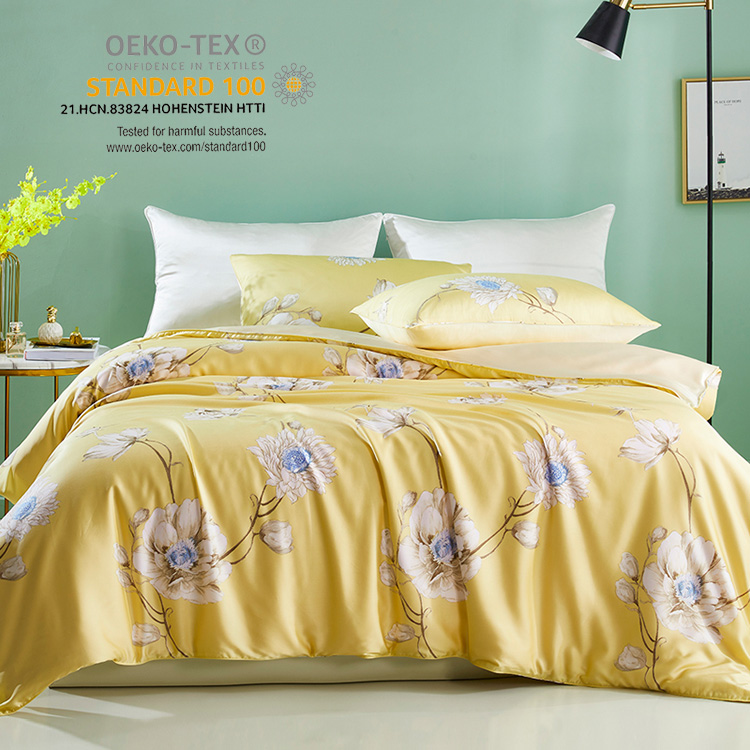 Custom Printed Silk Duvet Cover Set Wholesale