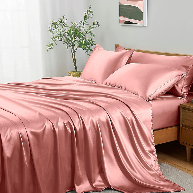 Soft Envelope/Zipper Style Satin Bedding Sets